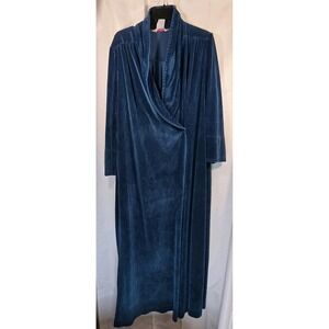 Vintage‎ Evelyn Pearson Velour Robe House Coat Size Medium